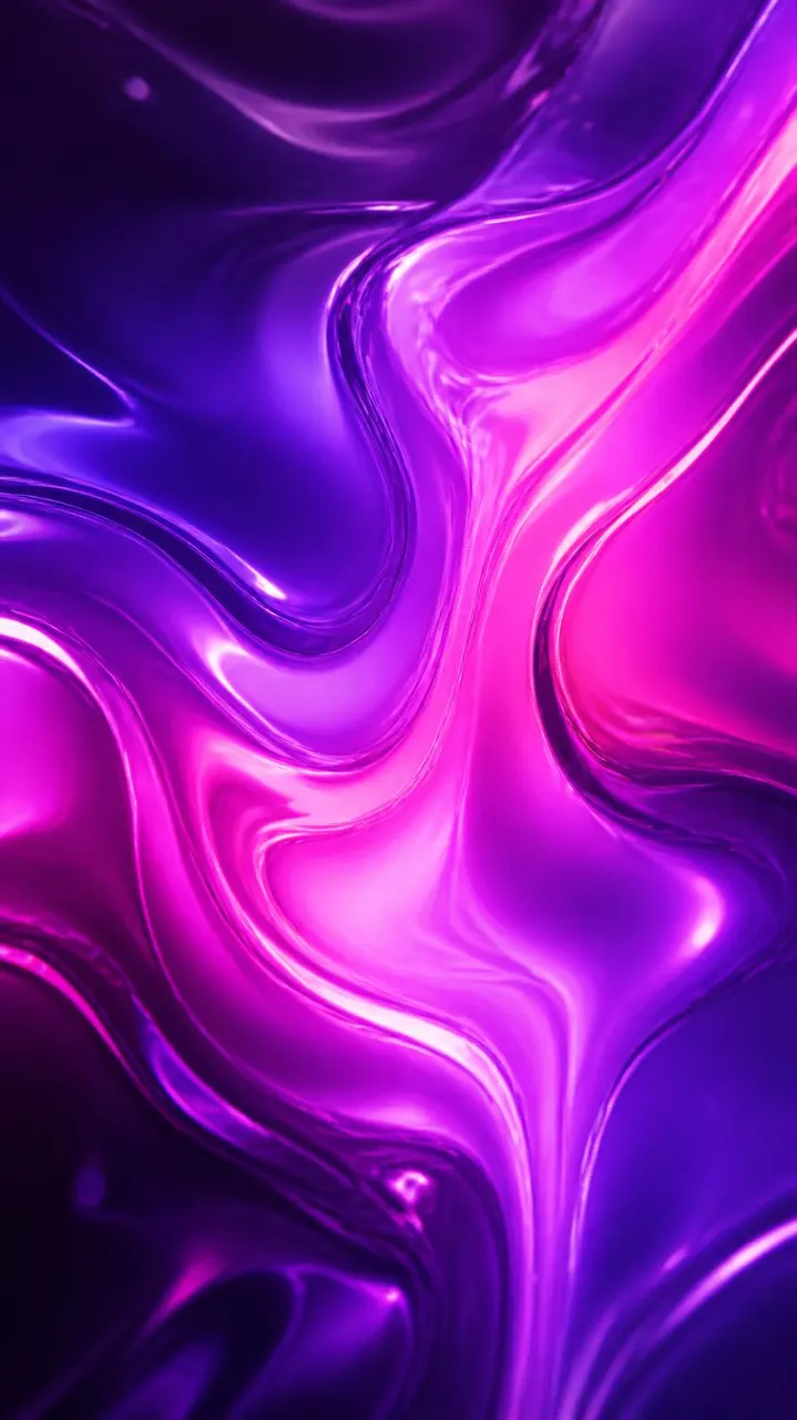 Formas líquidas abstratas em roxo violeta e rosa neon